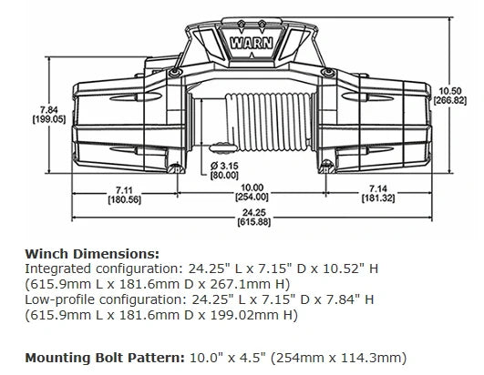 Warn Zeon 10 Platinum Winch 92810