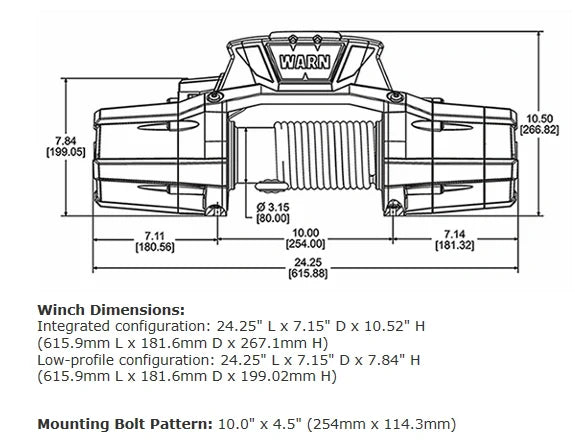 Warn Zeon 10-S Platinum Winch 92815