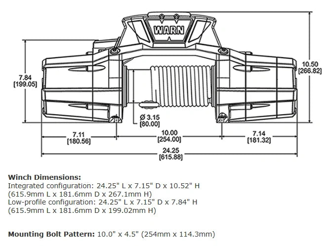 Warn Zeon 12 Platinum Winch 92820