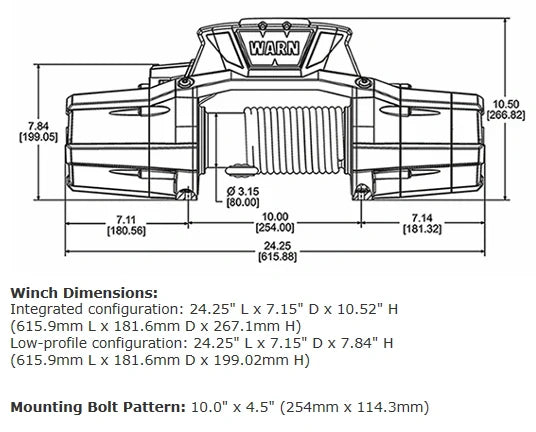 Warn Zeon 12-S Platinum Winch 95960