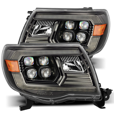 05-11 Toyota Tacoma NOVA-Series LED Projector Headlights Alpha-Black | AlphaRex