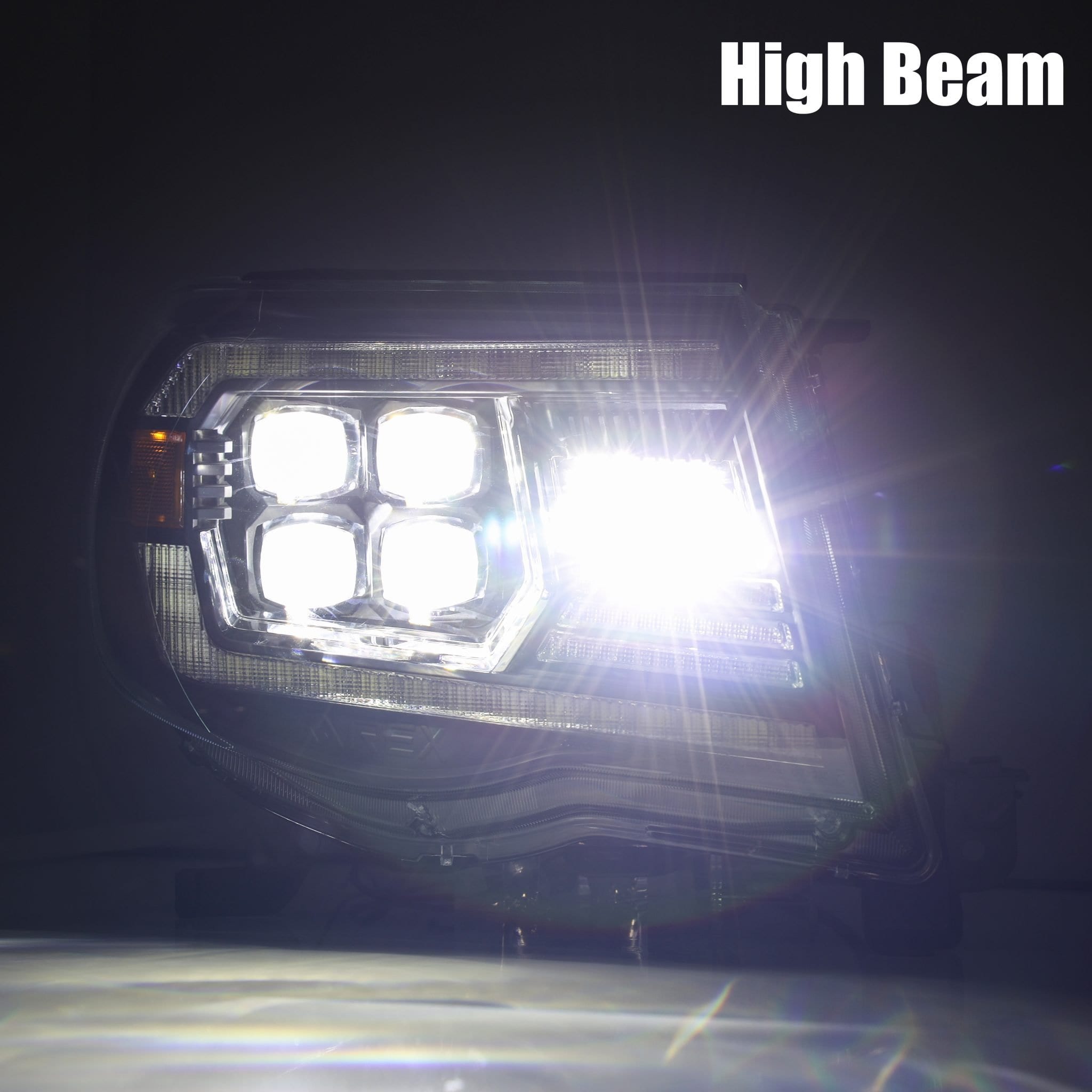 05-11 Toyota Tacoma NOVA-Series LED Projector Headlights Black | AlphaRex