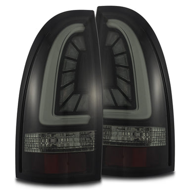 05-15 Toyota Tacoma PRO-Series LED Tail Lights Jet Black | AlphaRex