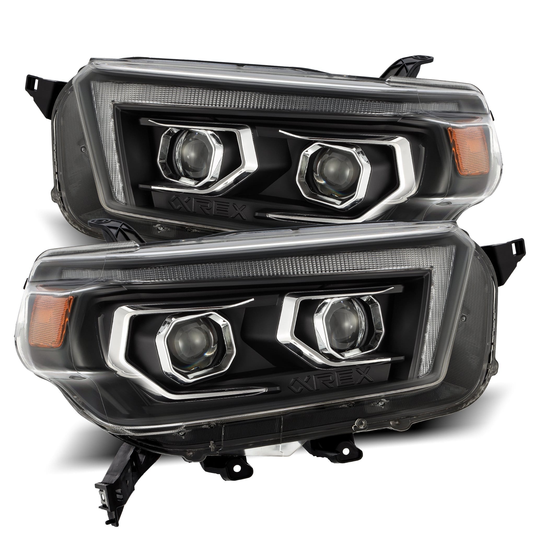 10-13 Toyota 4Runner LUXX-Series Projector Headlights Black | AlphaRex