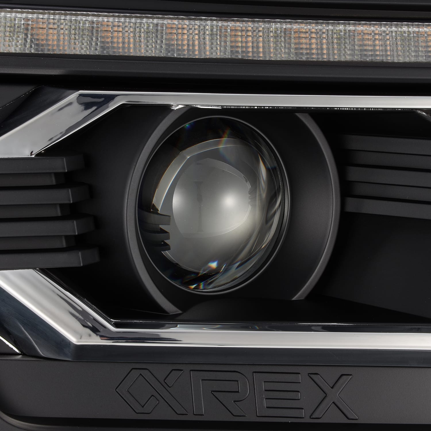 12-15 Toyota Tacoma LUXX-Series LED Projector Headlights Black | AlphaRex