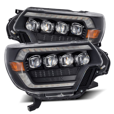 12-15 Toyota Tacoma NOVA-Series LED Projector Headlights Black | AlphaRex