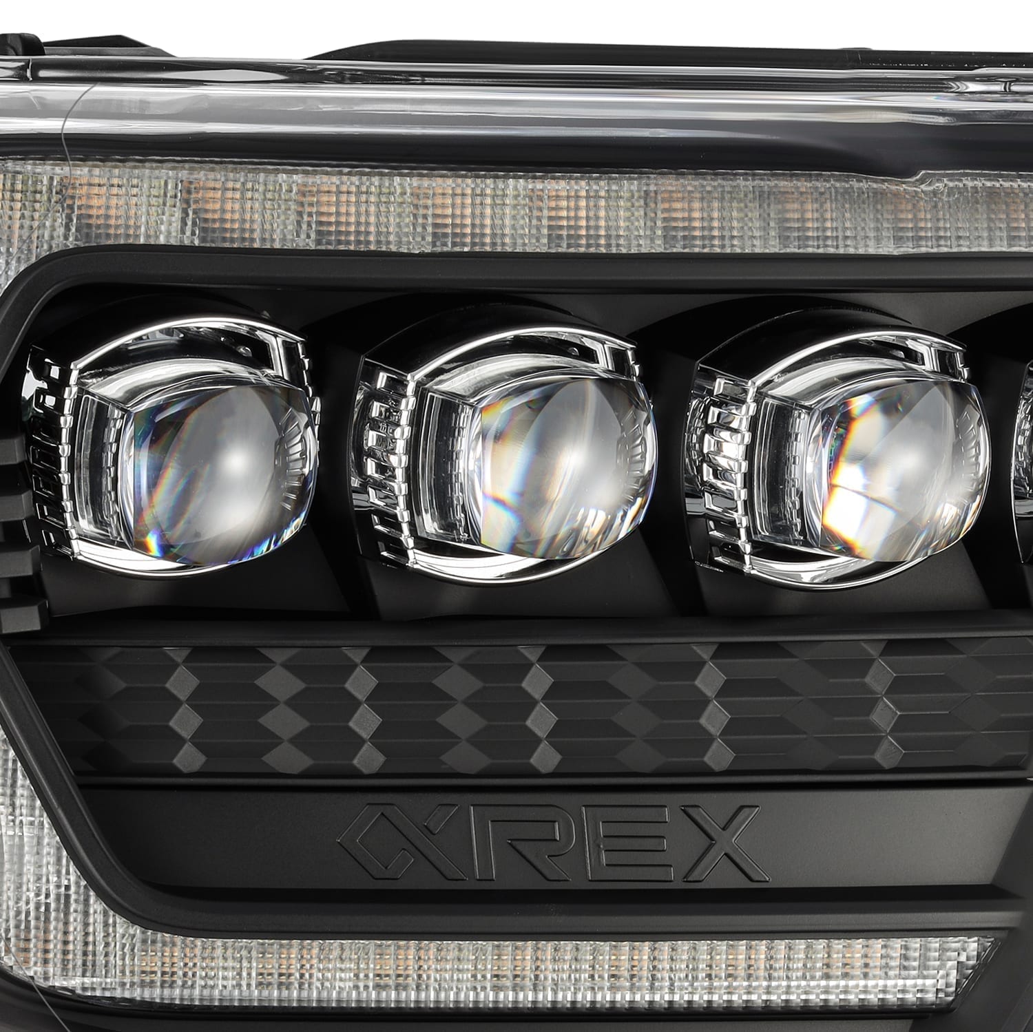 12-15 Toyota Tacoma NOVA-Series LED Projector Headlights Black | AlphaRex