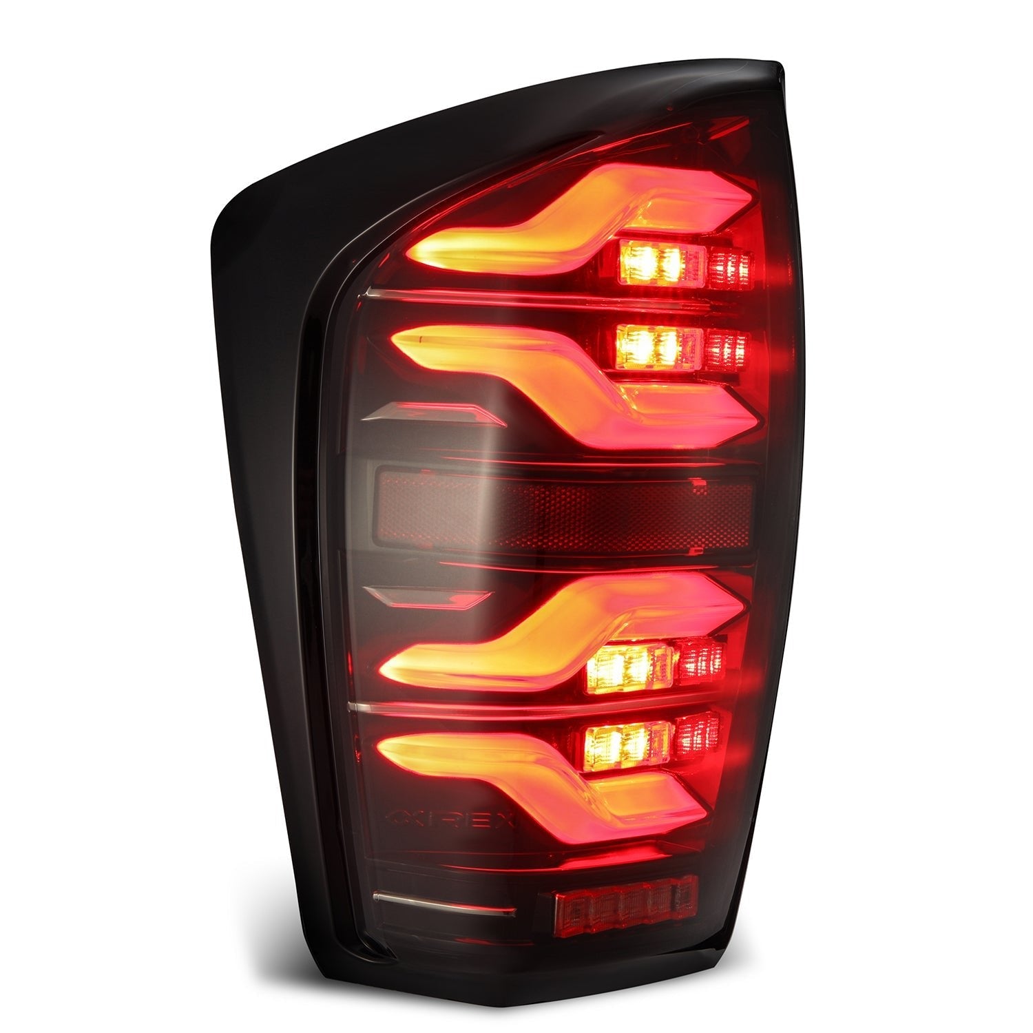 16-23 Toyota Tacoma LUXX-Series LED Tail Lights Black-Red | AlphaRex