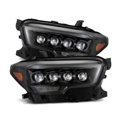 16-23 Toyota Tacoma MK II NOVA-Series LED Projector Headlights Alpha-Black | AlphaRex