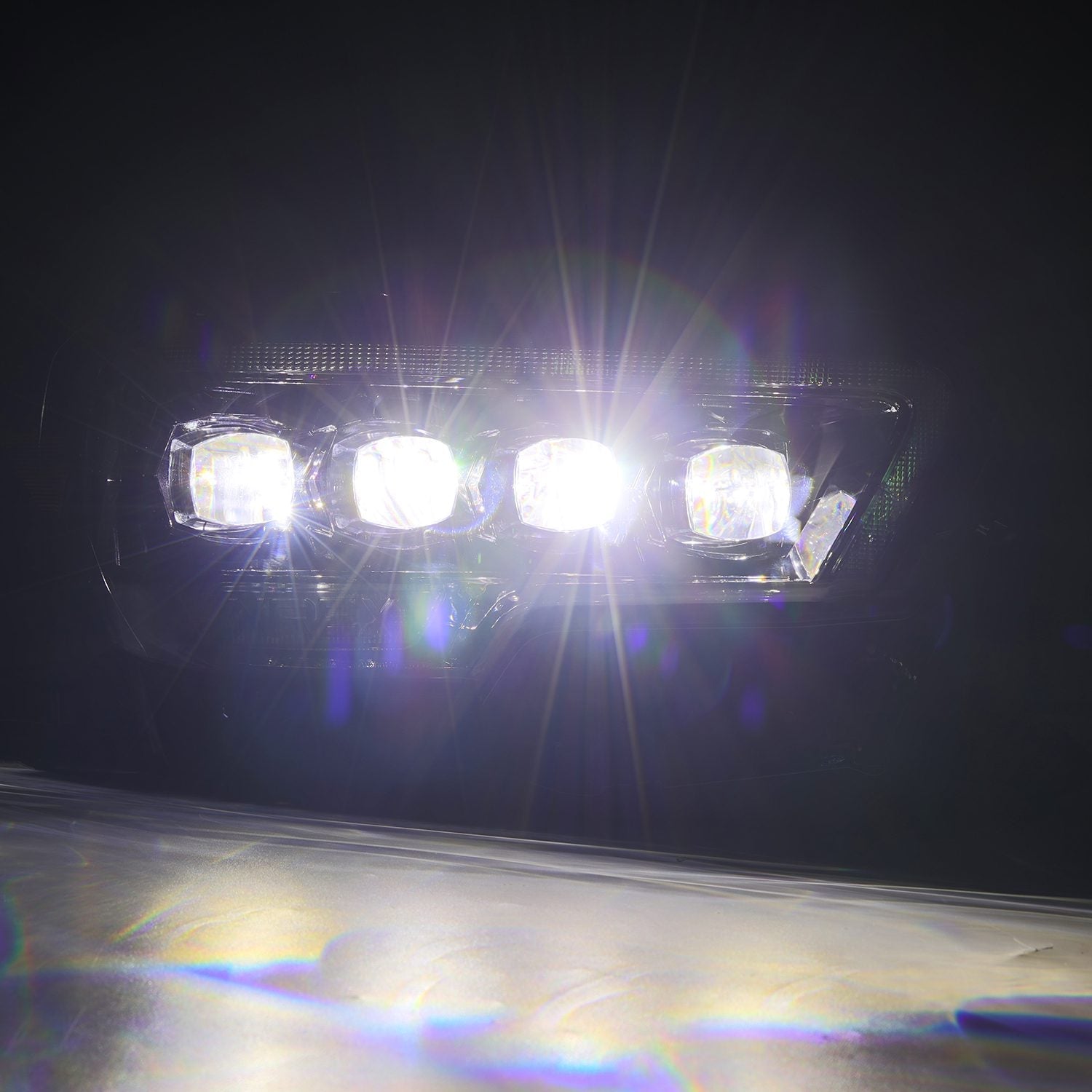 16-23 Toyota Tacoma MK II NOVA-Series LED Projector Headlights Alpha-Black | AlphaRex