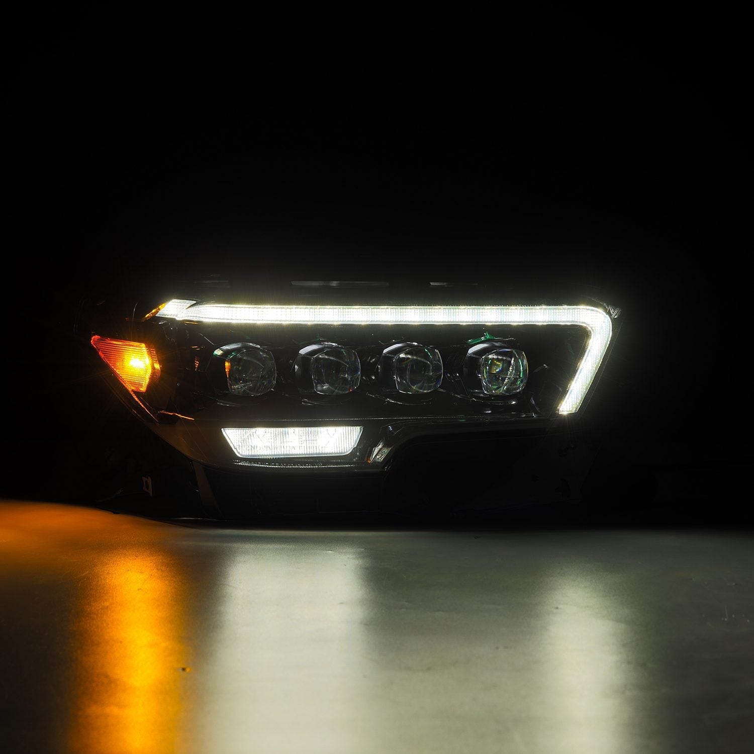 16-23 Toyota Tacoma MK II NOVA-Series LED Projector Headlights Alpha-Black | AlphaRex