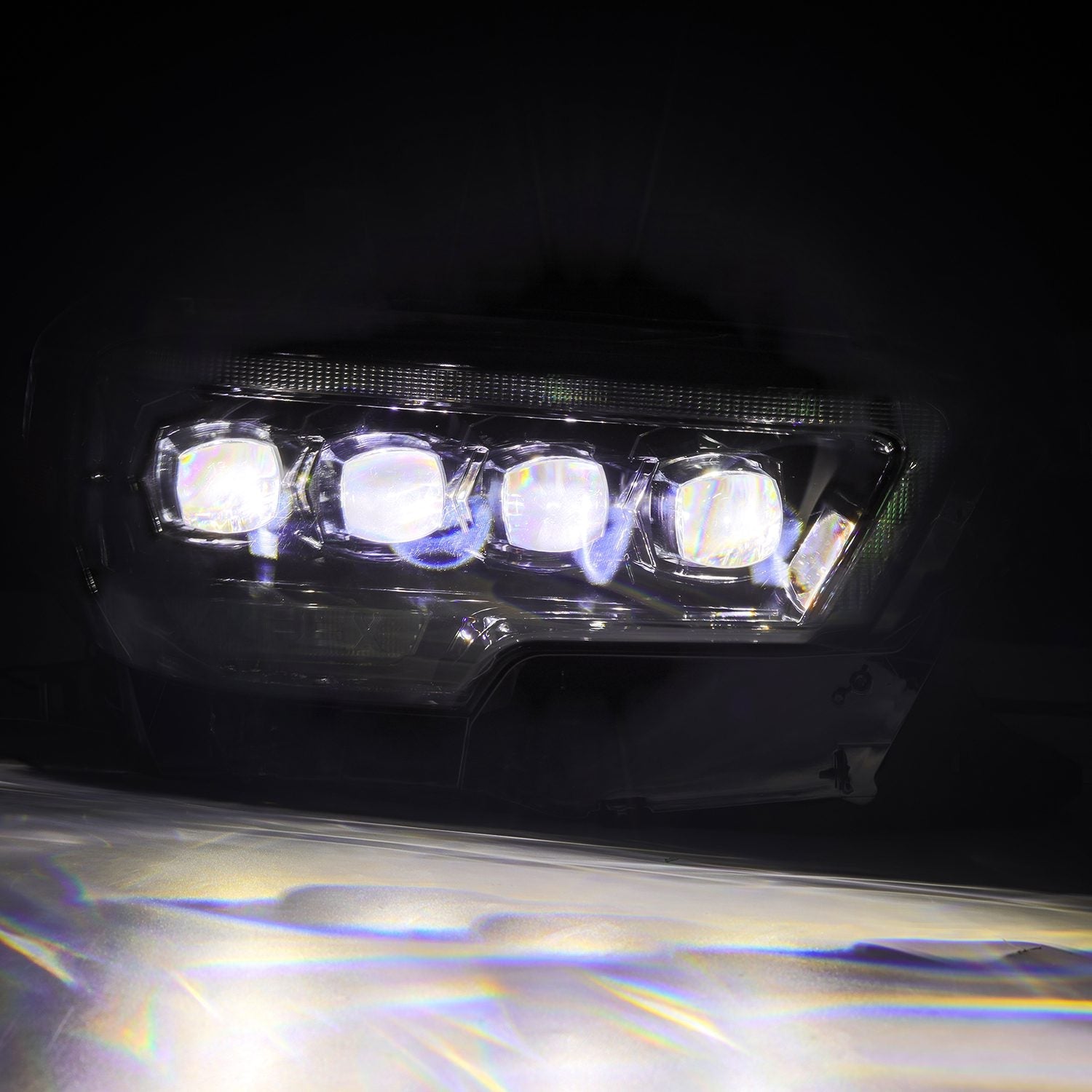 16-23 Toyota Tacoma MK II NOVA-Series LED Projector Headlights Alpha-Black | AlphaRex