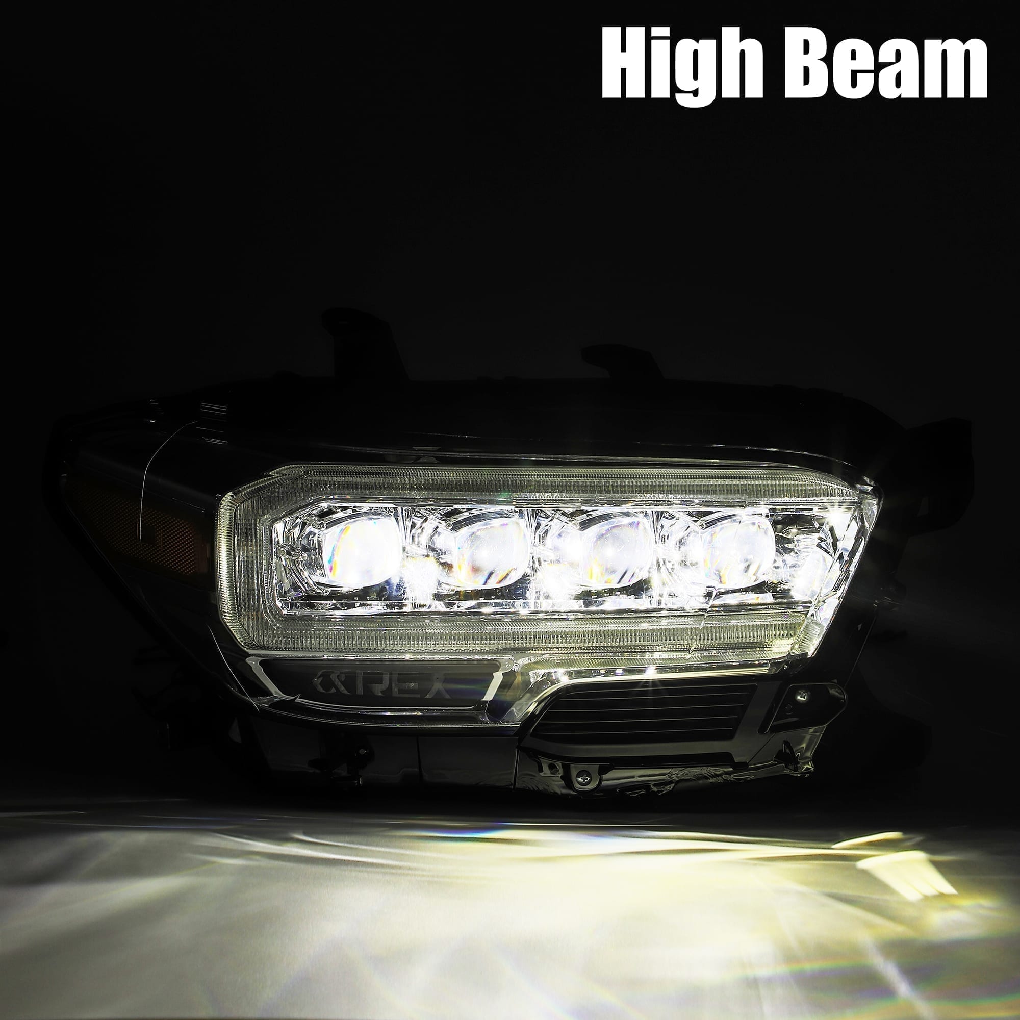 16-23 Toyota Tacoma NOVA-Series LED Projector Headlights Alpha-Black | AlphaRex