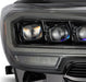 16-23 Toyota Tacoma NOVA-Series LED Projector Headlights Alpha-Black | AlphaRex