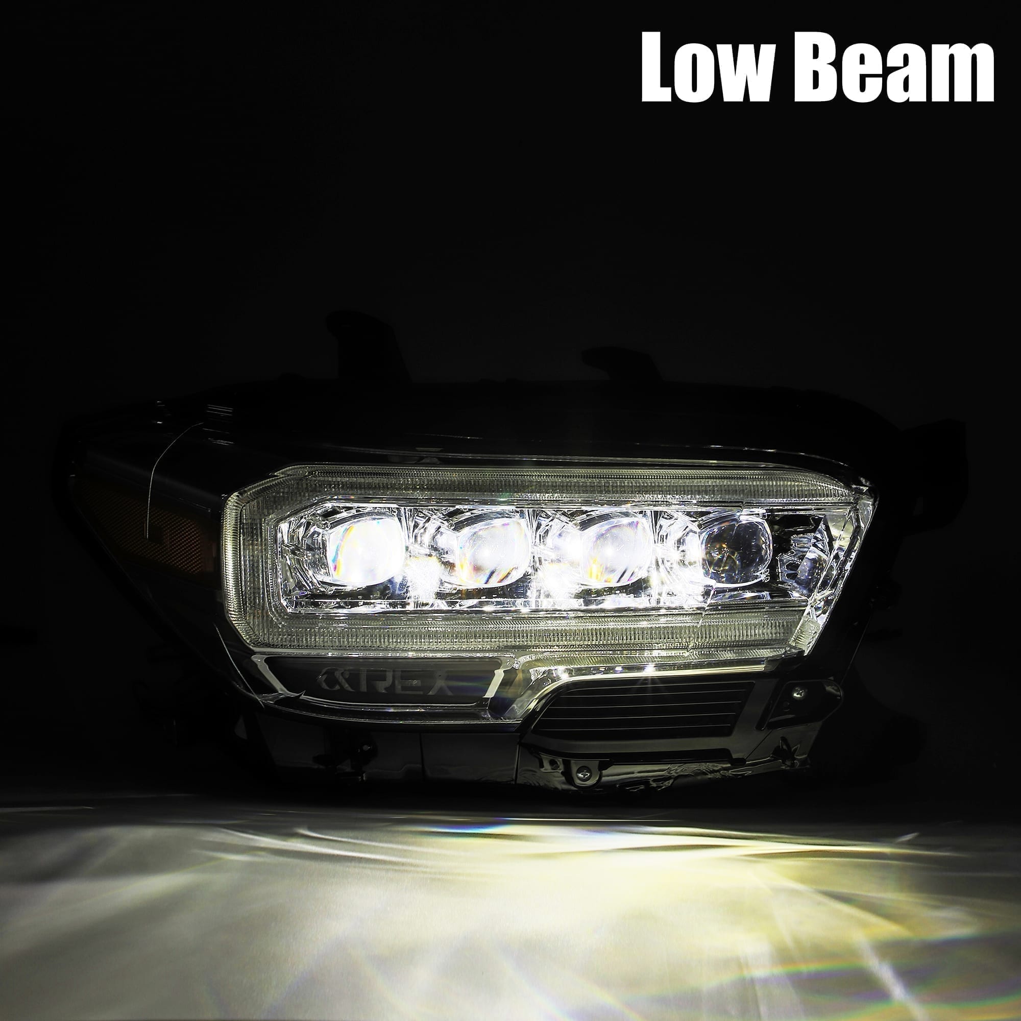 16-23 Toyota Tacoma NOVA-Series LED Projector Headlights Alpha-Black | AlphaRex