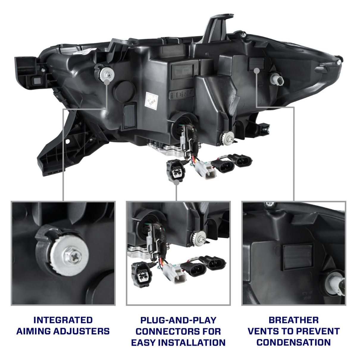 Form Lighting Sequential LED Projector Headlights w/Amber DRL For Tacoma (2016-2023)