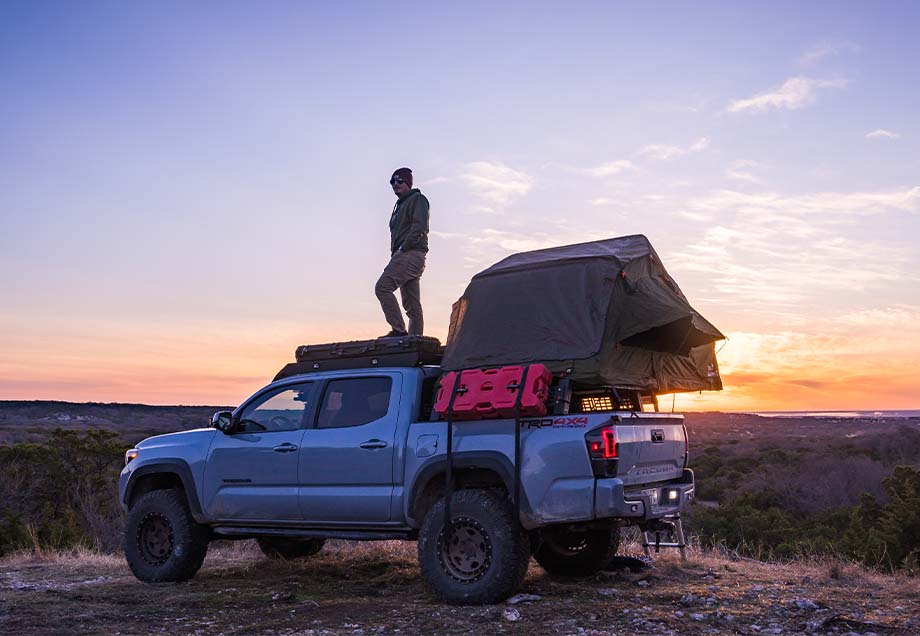 tacoma with overland bed rack added