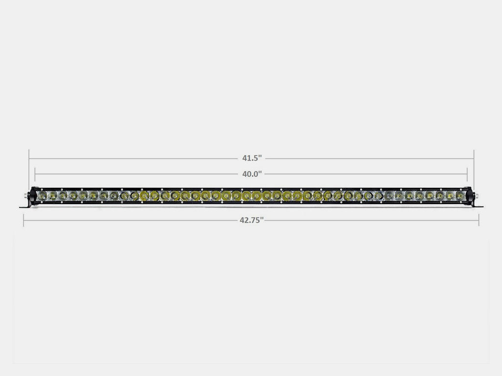 42" Slim Single Row LED Bar (Amber)