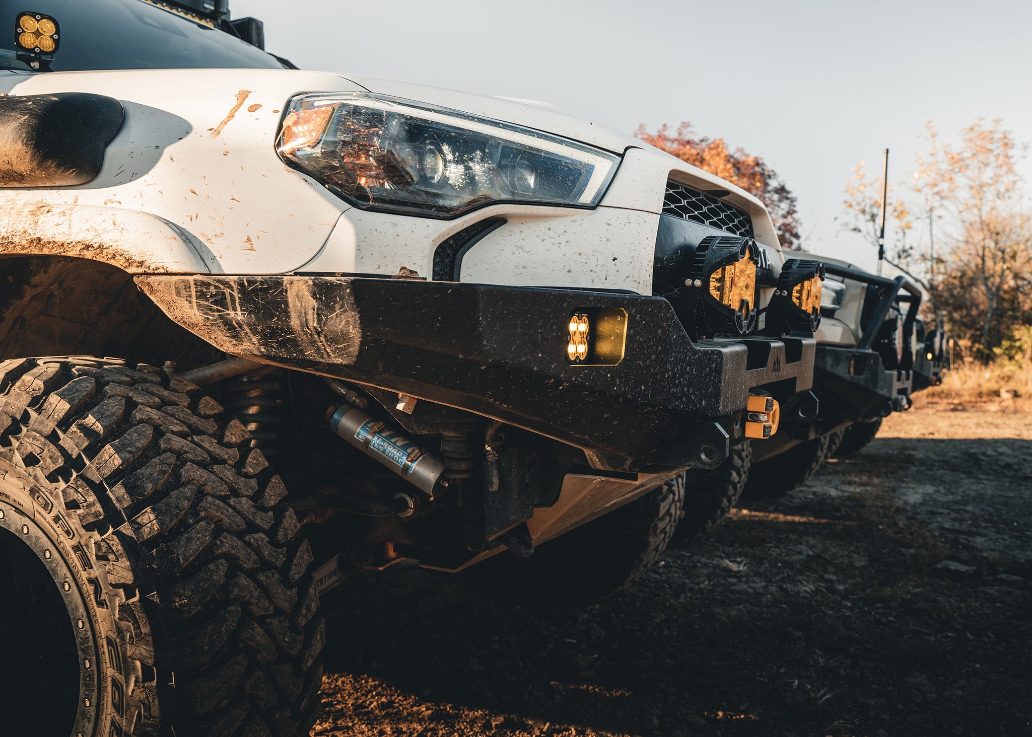 Close up view of a 5th Gen 4Runner and Backwoods Adventure Mods front bumper