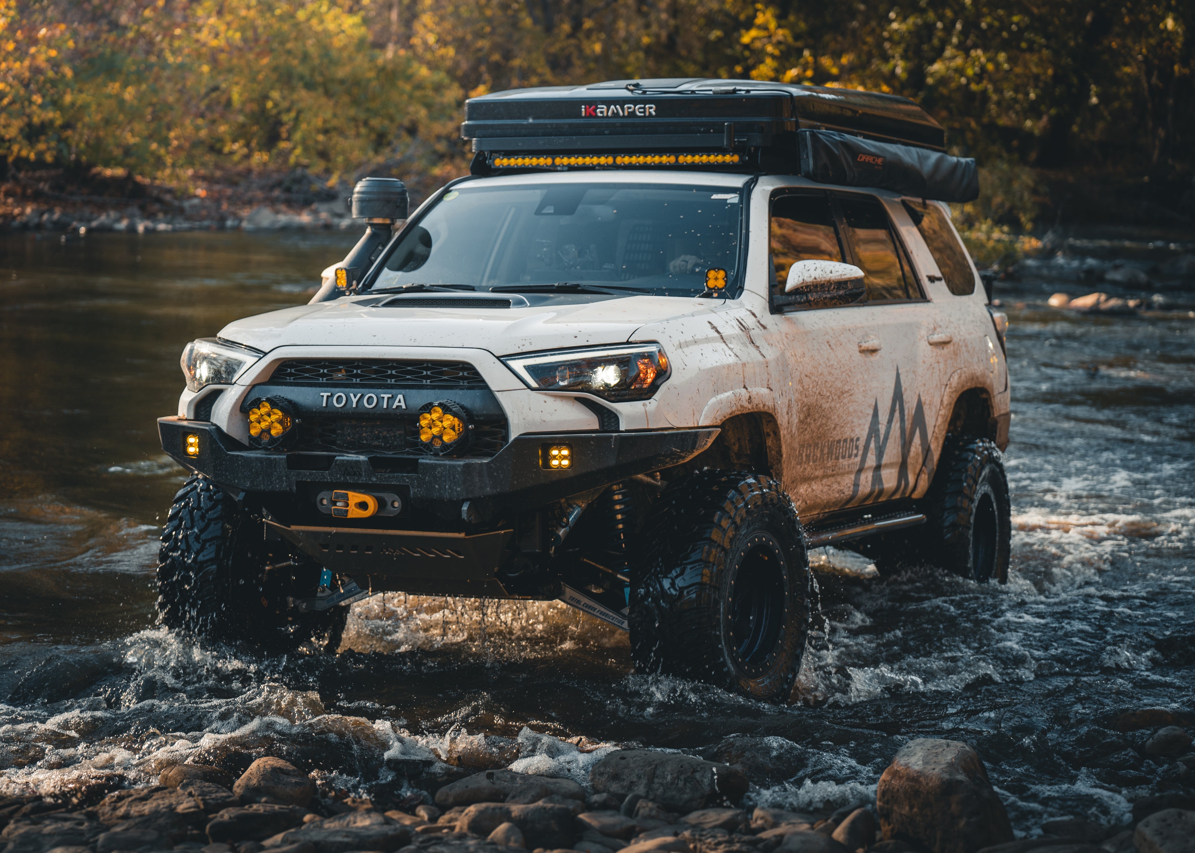 5th Gen 4Runner coming out of a water crossing