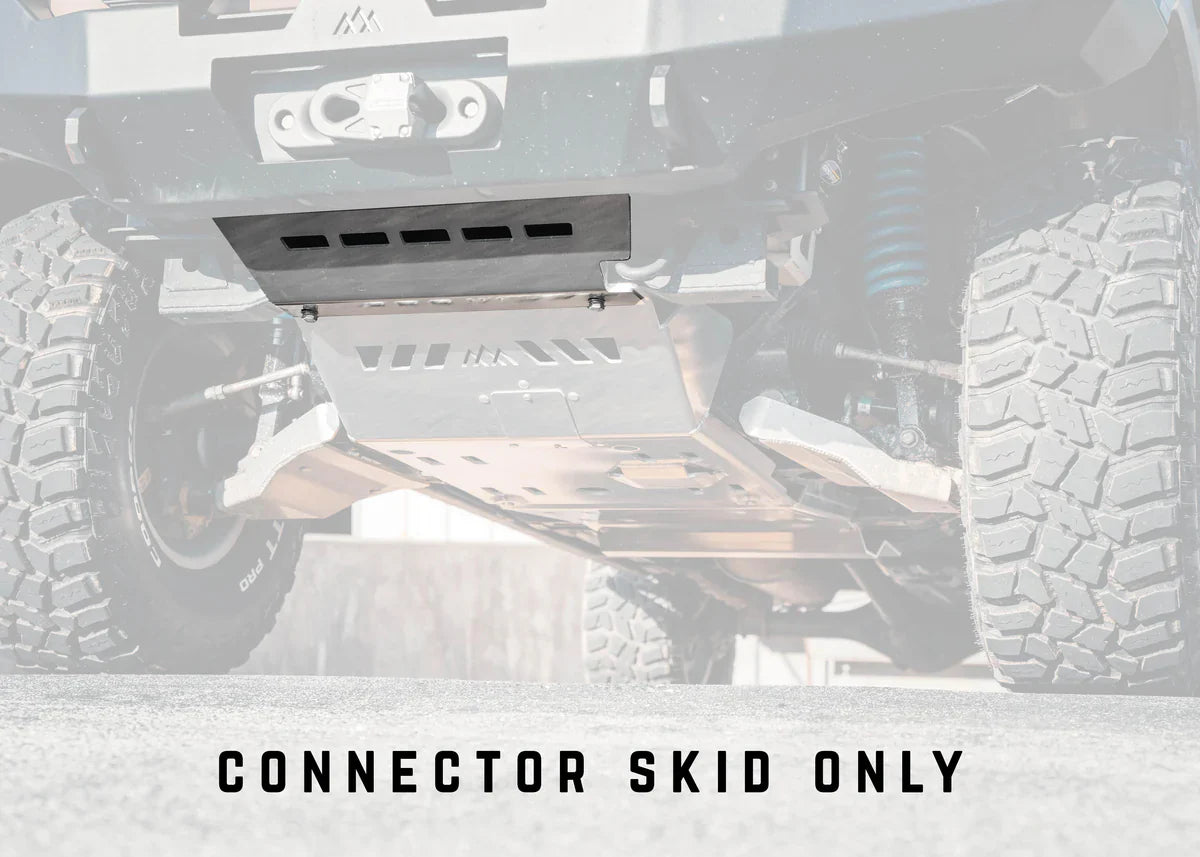 Connector skid plate only view for Backwoods Adventure Mods front bumper