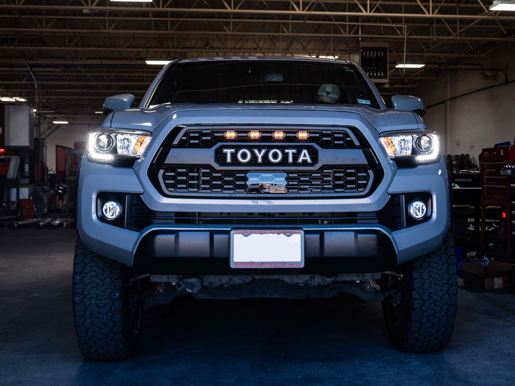 Tacoma with pro grille raptor light kit