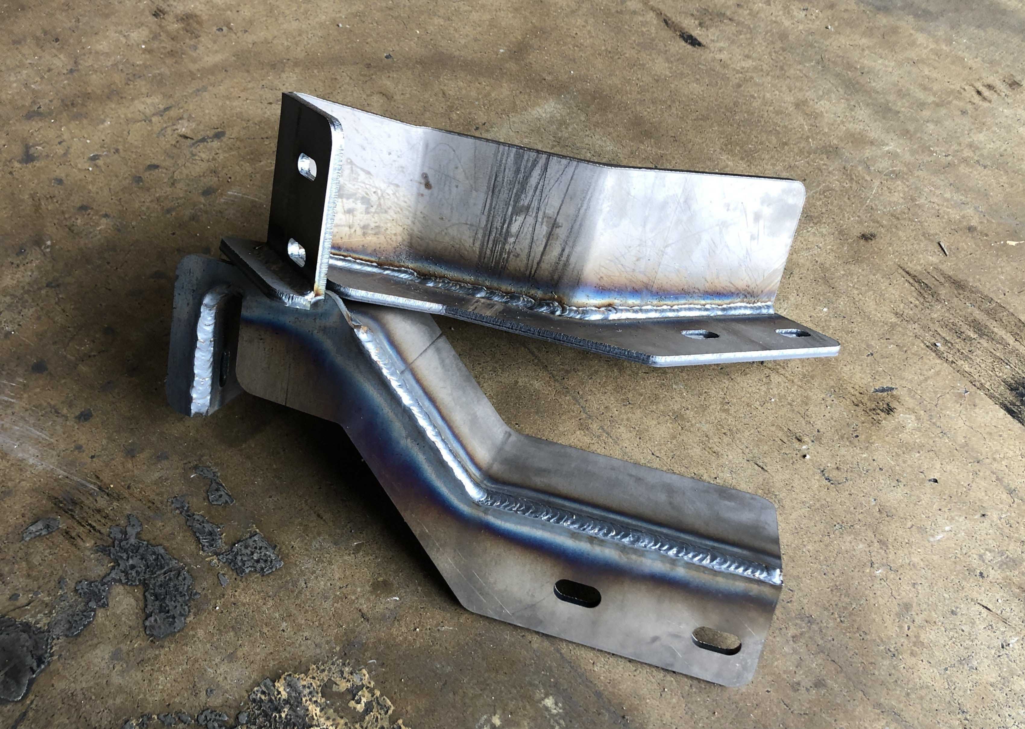 Unpainted frame brackets for Backwoods Adventure Mods front bumper