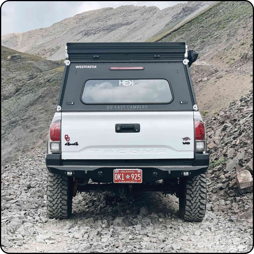 3rd Gen Tacoma with a Backwoods Adventure Mods rear bumper