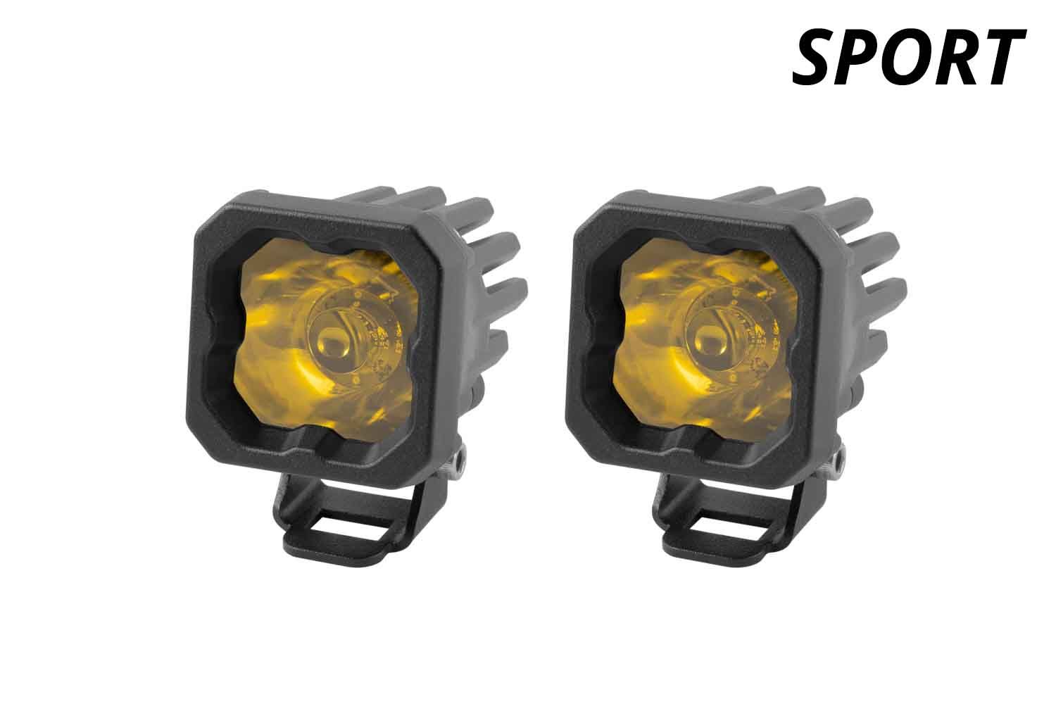 Diode Dynamics Stage Series C1 Yellow Sport Standard LED Pods