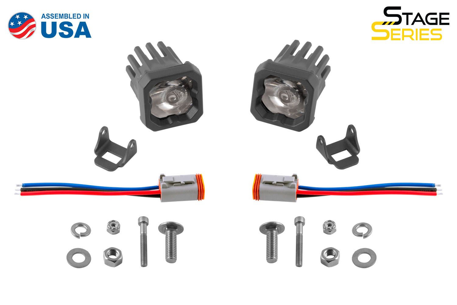 Diode Dynamics Stage Series C1 White Pro Standard LED Pods