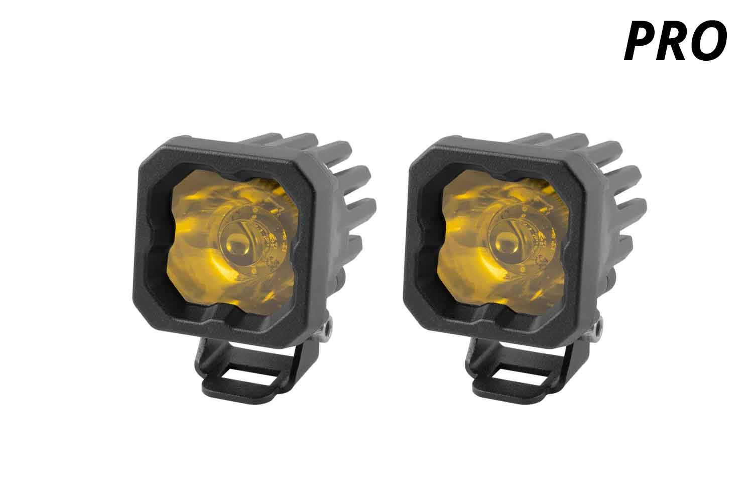 Diode Dynamics Stage Series C1 Yellow Pro Standard LED Pods