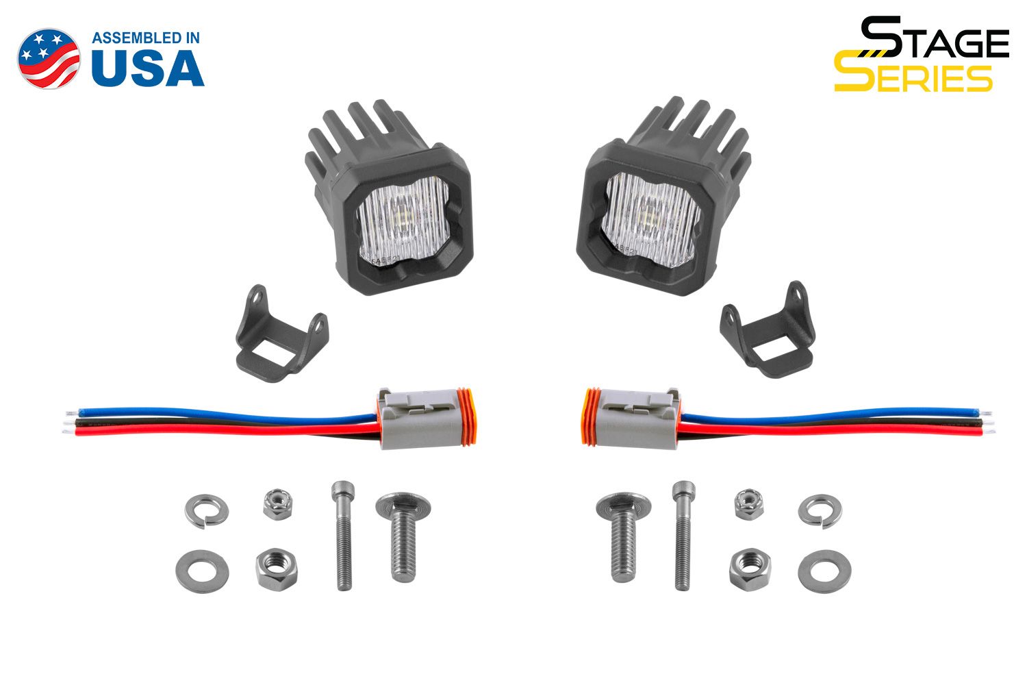 Diode Dynamics Stage Series C1 White SAE Fog Standard LED Pods