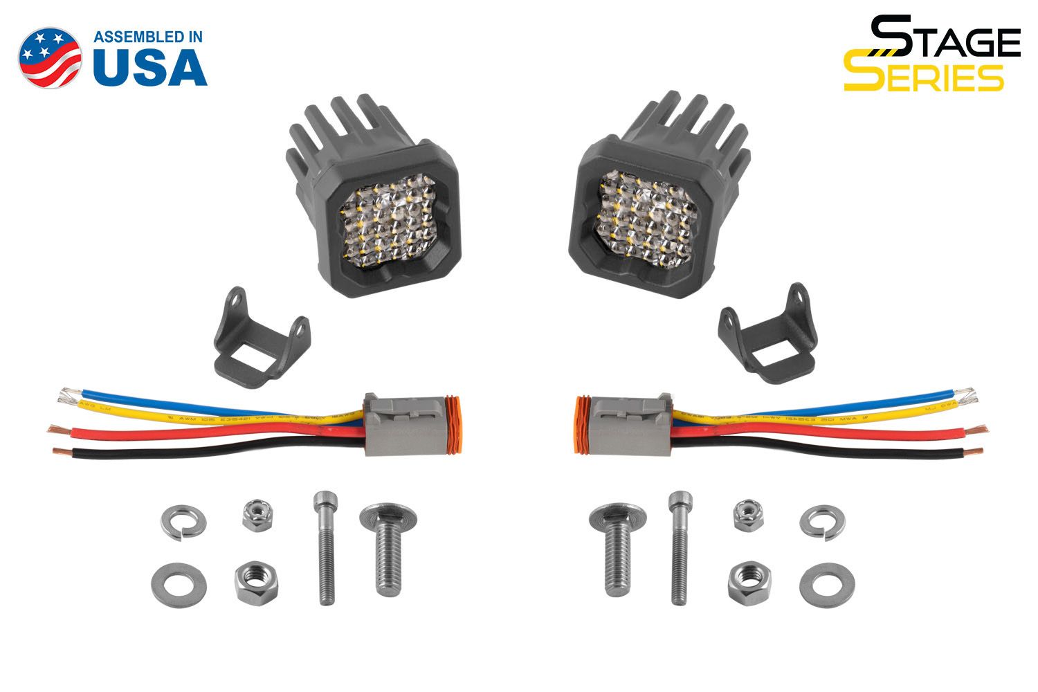 Diode Dynamics Stage Series C1R White Flood Standard LED Pods