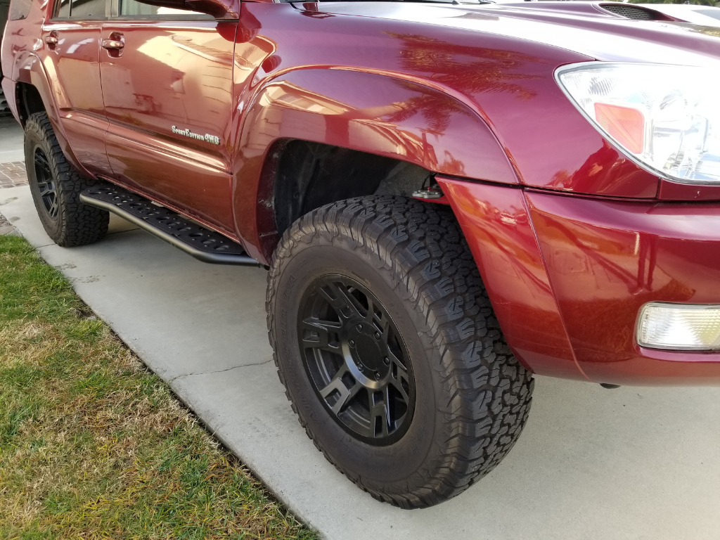 2003-2009 TOYOTA 4RUNNER STEP EDITION BOLT ON ROCK SLIDERS