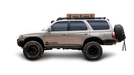 3rd gen4Runner with a Sherpa Matterhorn Sport roof rack, white background