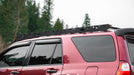 Side view of a Sherpa Princeton roof rack on a red 4th gen 4Runner