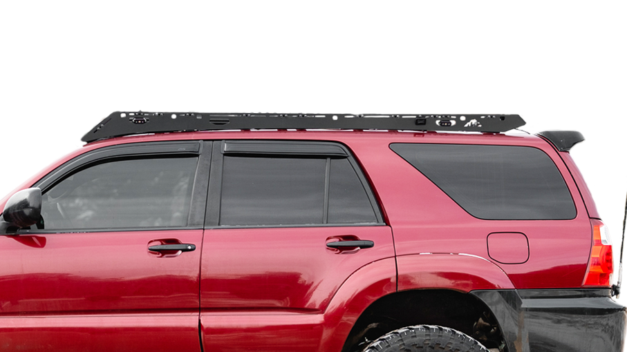 Cropped photo of a 4th gen 4Runner with a Sherpa Princeton roof rack