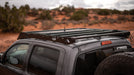 Grey 2nd gen tacoma with a Sherpa Grand Teton roof rack