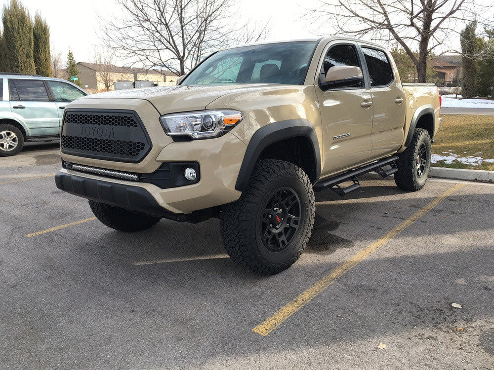 2016-2020 Toyota Tacoma 32" Lower Bumper Flush Slim Light Bar Brackets/Combo - Cali Raised LED